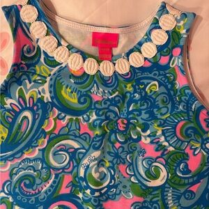 Lilly Pulitzer Blue and Pink Paisley Top